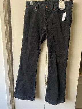 GAP Black Corduroy Low-Rise Jeans